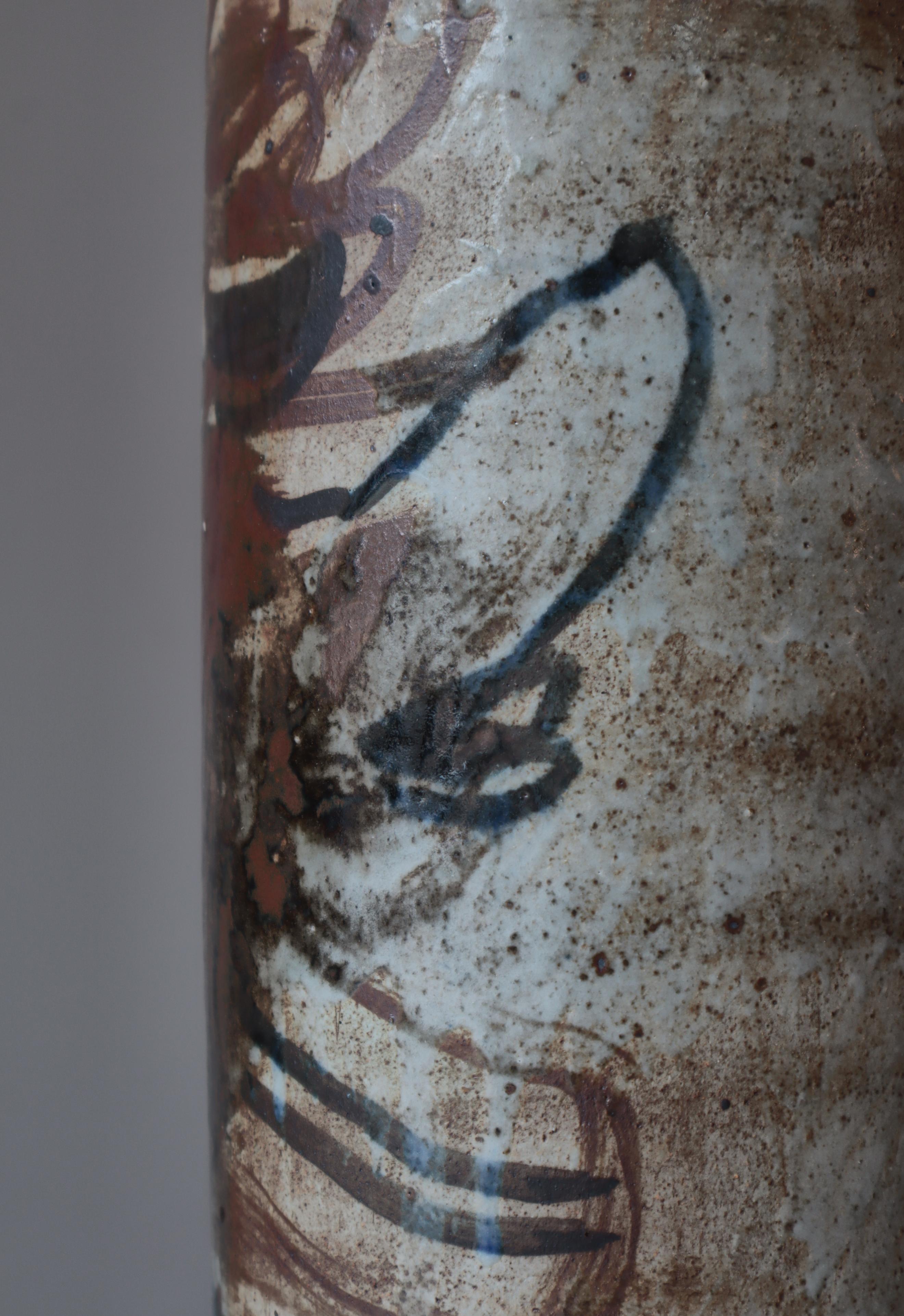 Scandinavian Modern Unique Stoneware Table Lamp by Conny Walther, 1960s For Sale 2