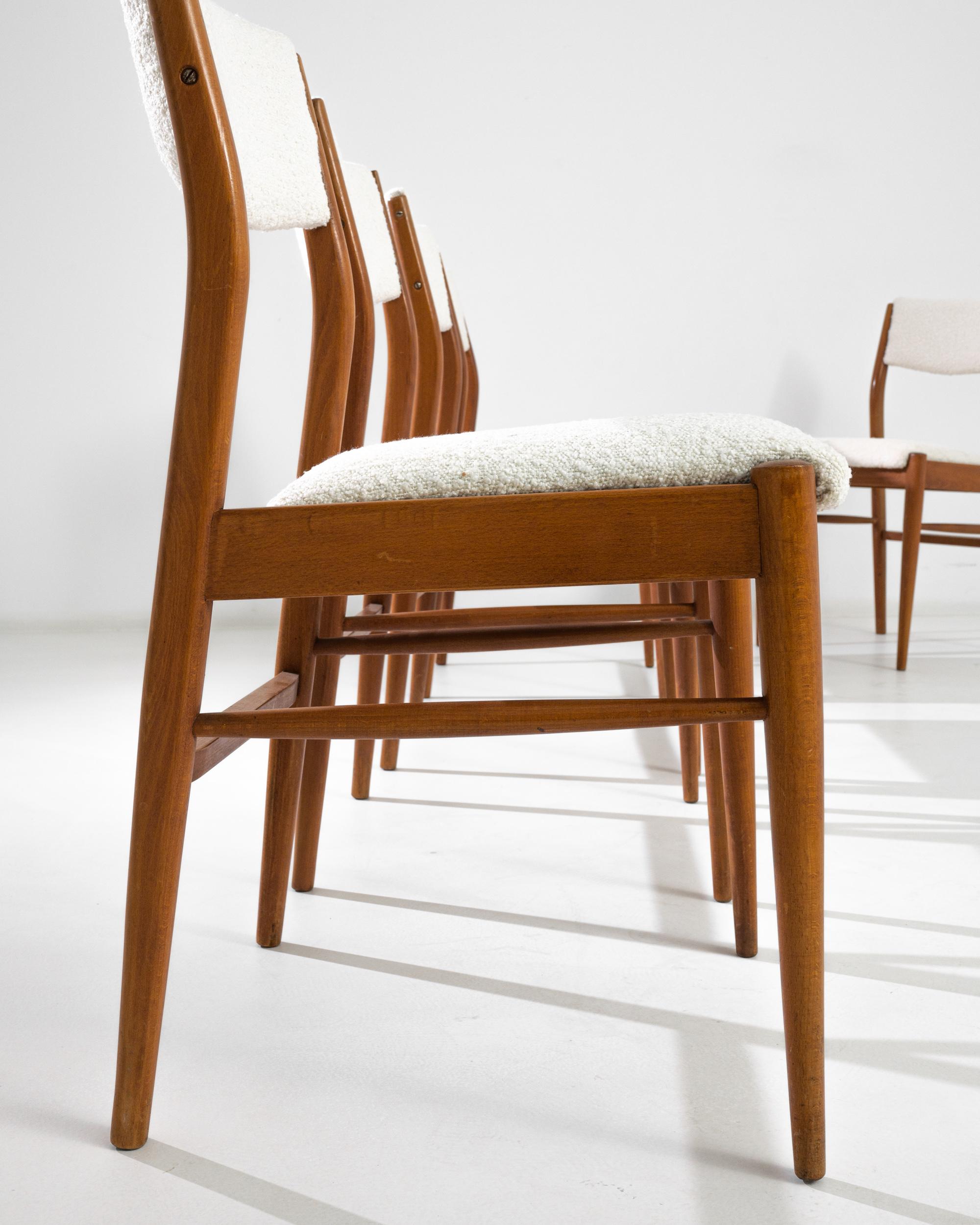 Mid-20th Century Scandinavian Modern Upholstered Dining Chairs, Set of Six