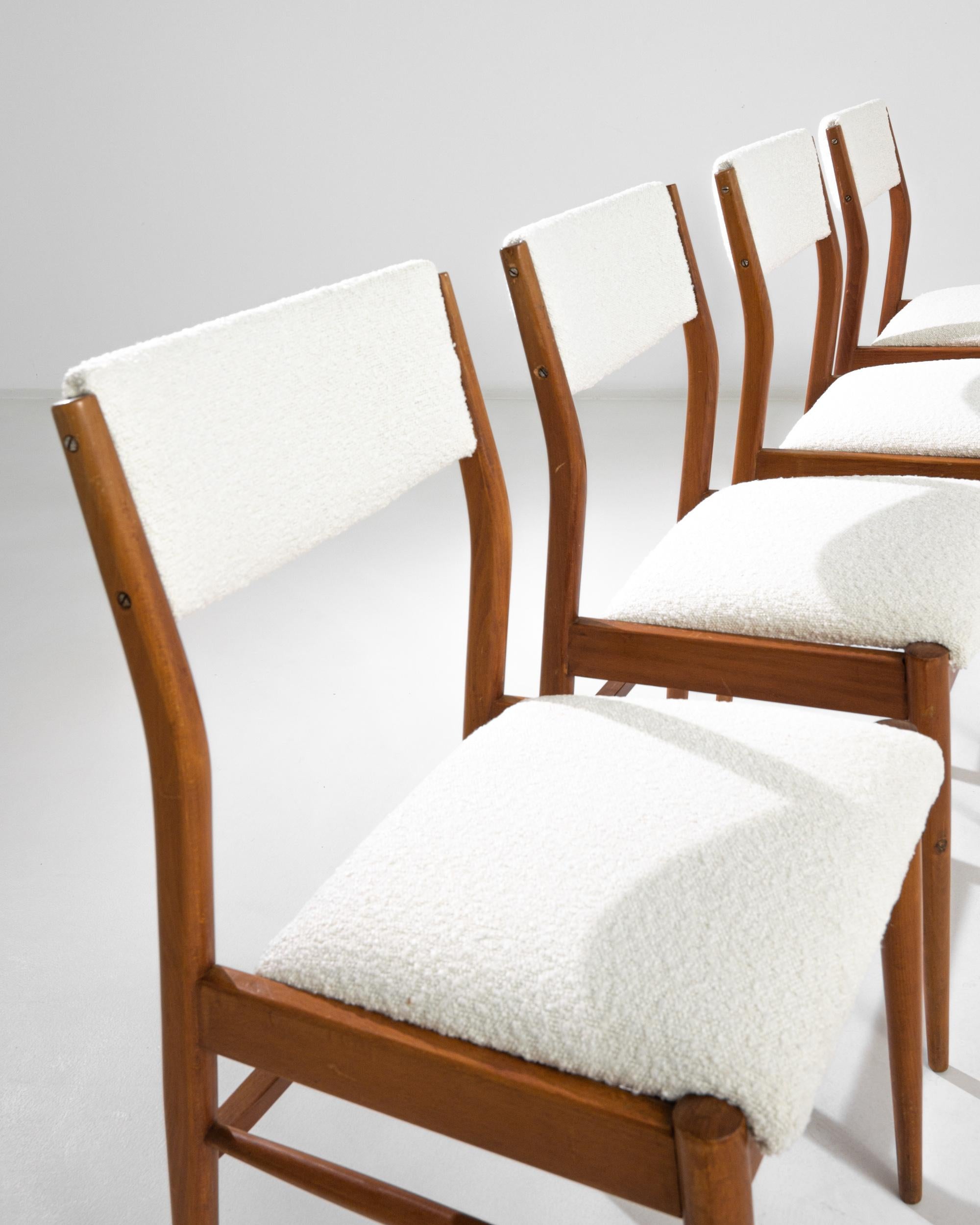 Scandinavian Modern Upholstered Dining Chairs, Set of Six 2