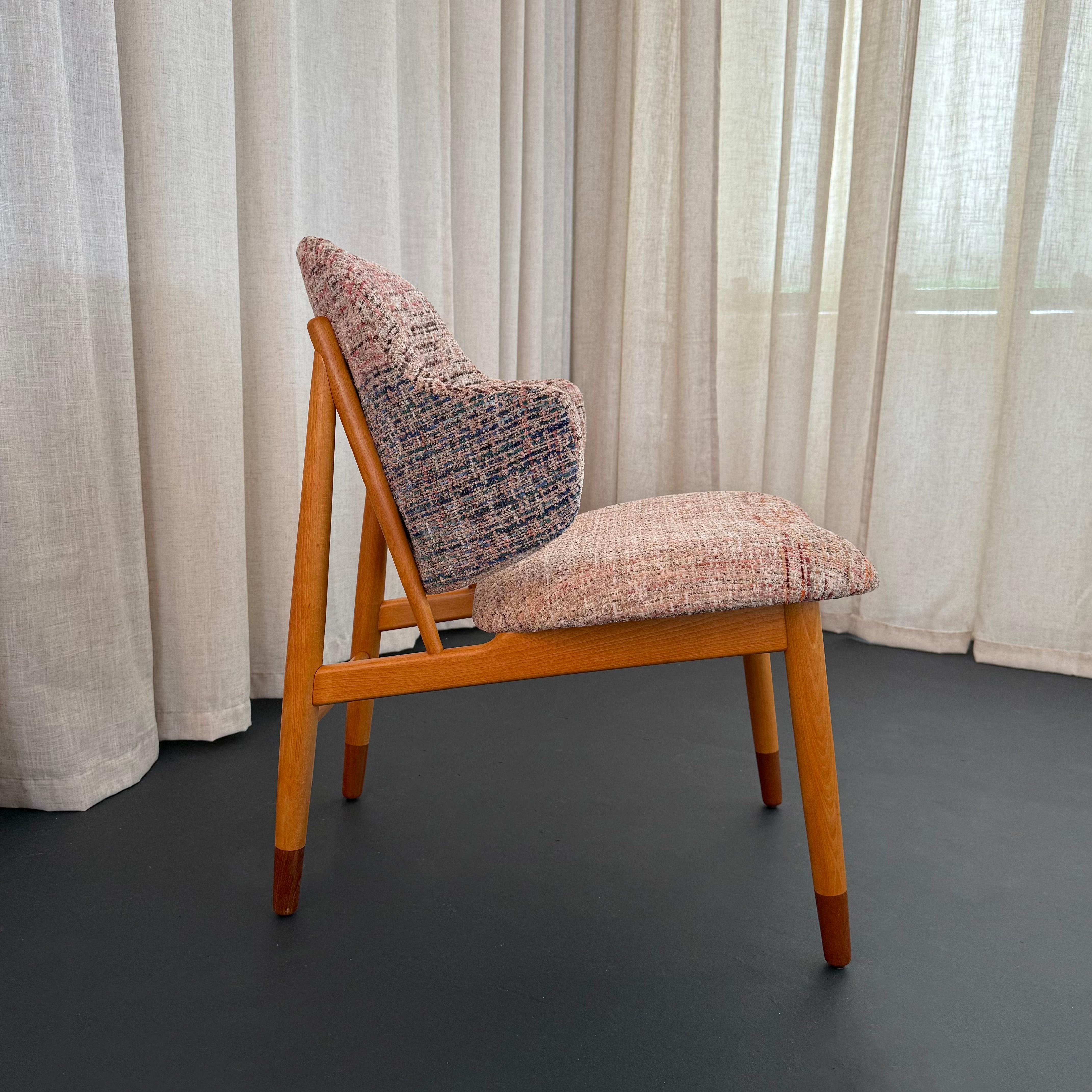 Danish Scandinavian Modern Upholstered Penguin Chair By Ib Kofod-Larsen For Selig For Sale