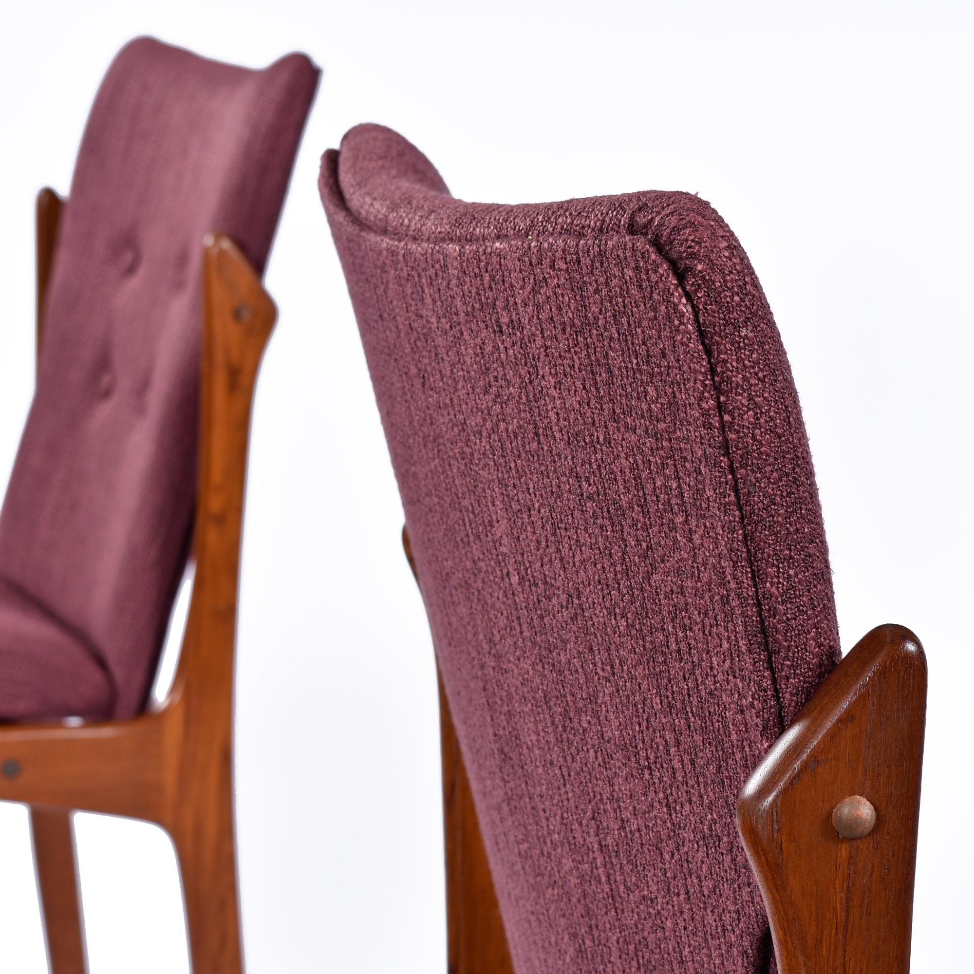 Scandinavian Modern Vamdrup Stolefabrik Solid Teak Danish Dining Chairs Set of 6 For Sale 5