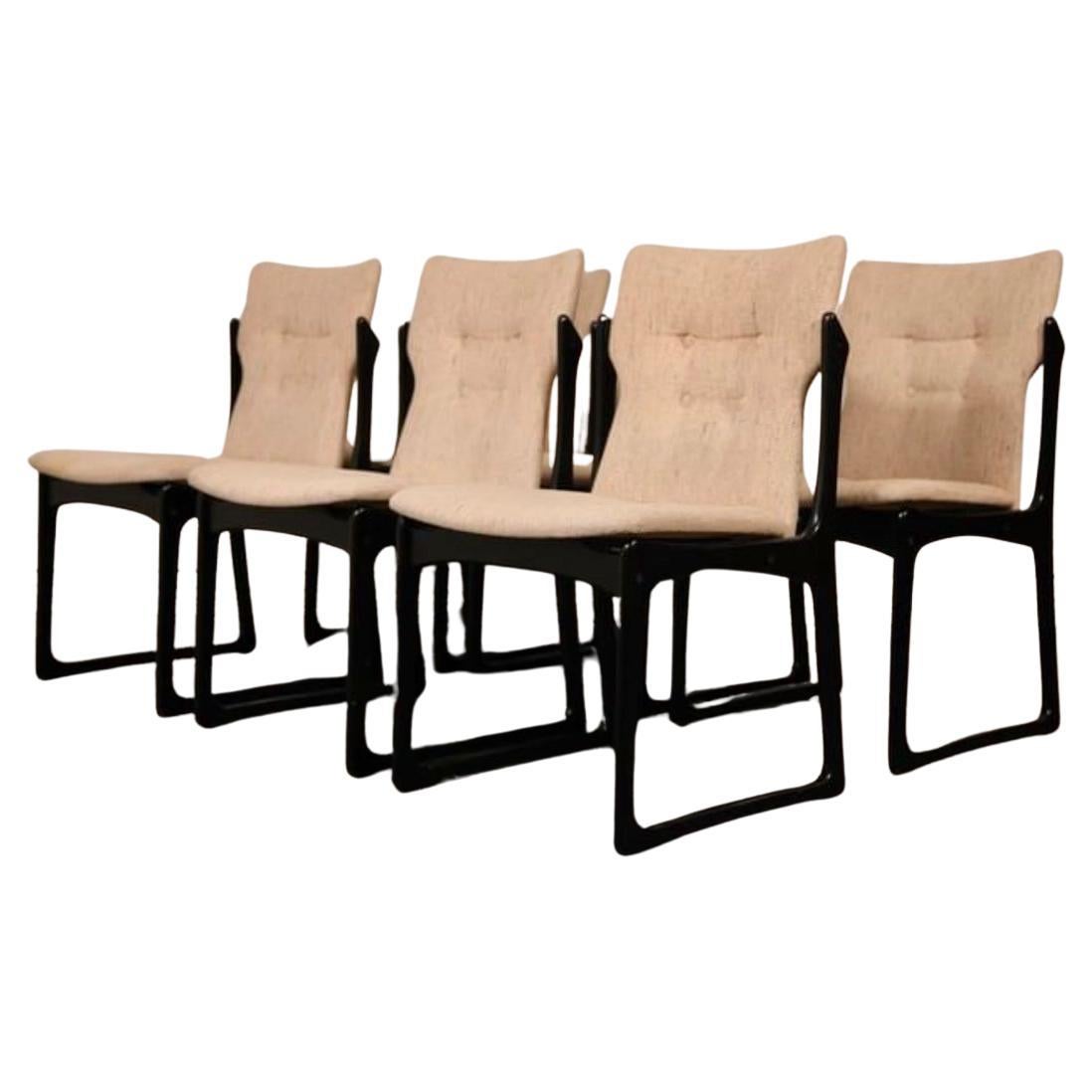 Scandinavian Modern Vamdrup Stolefabrik Solid Teak Danish Dining Chairs Set of 6
