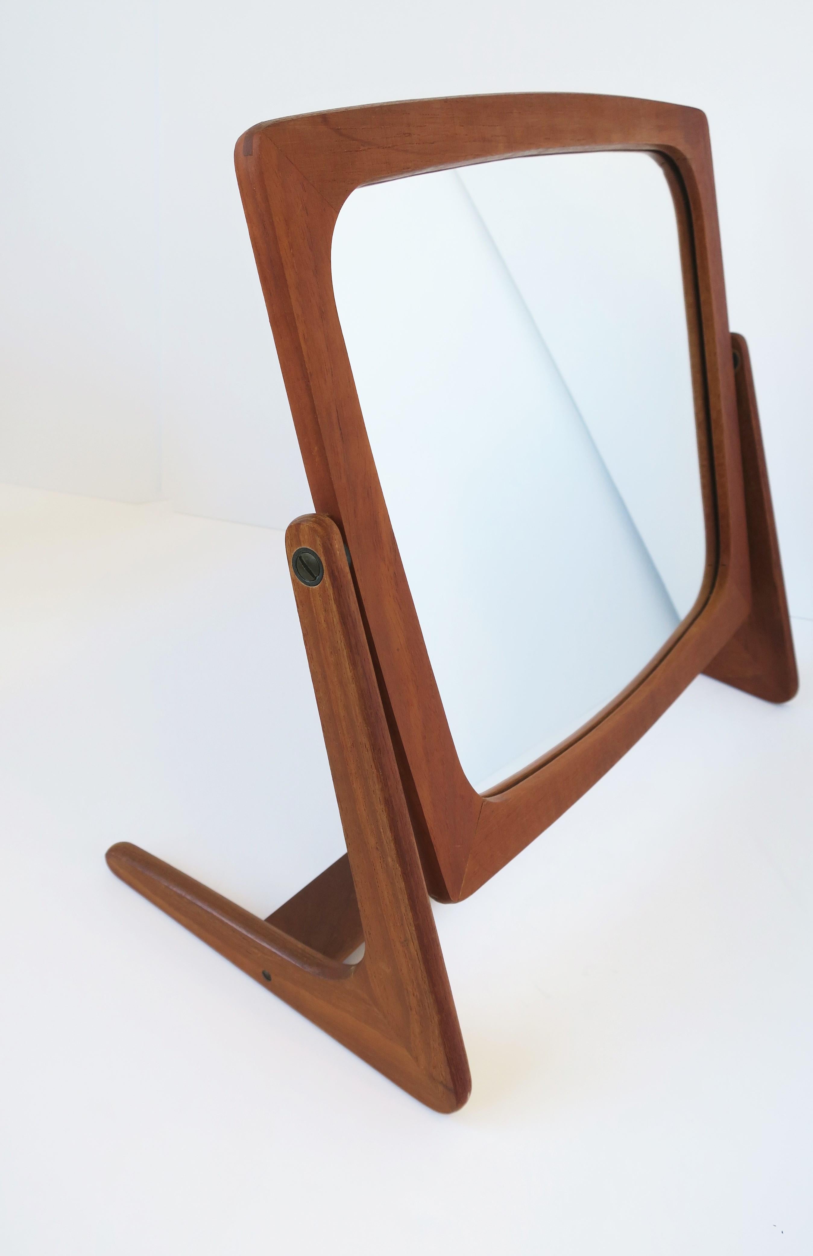 Scandinavian Modern Danish Modern Vanity Table Mirror For Sale 9