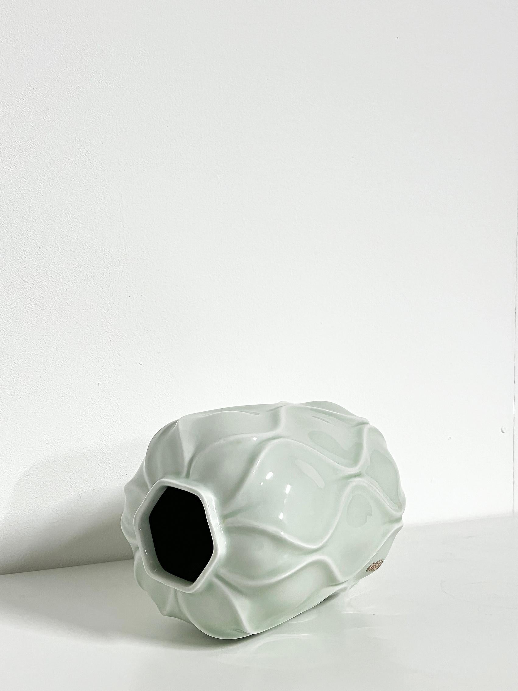 Skandinavische moderne Vase „Bari“ Sven Erik Skawonius, Schweden, 1950er Jahre (Skandinavische Moderne) im Angebot