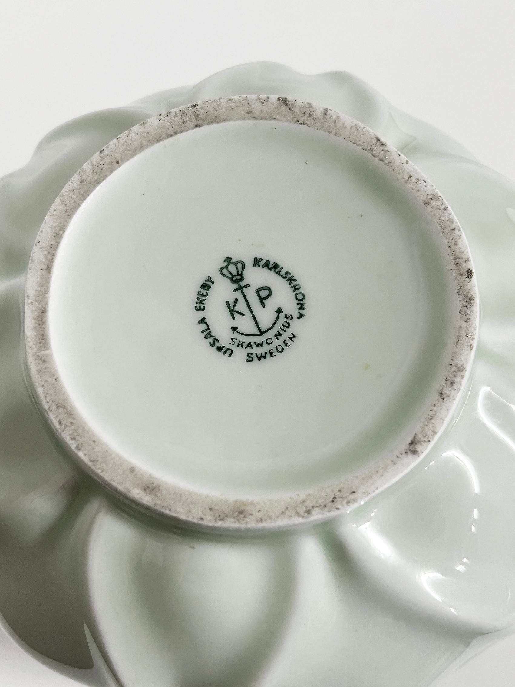Porcelain Scandinavian Modern Vase 