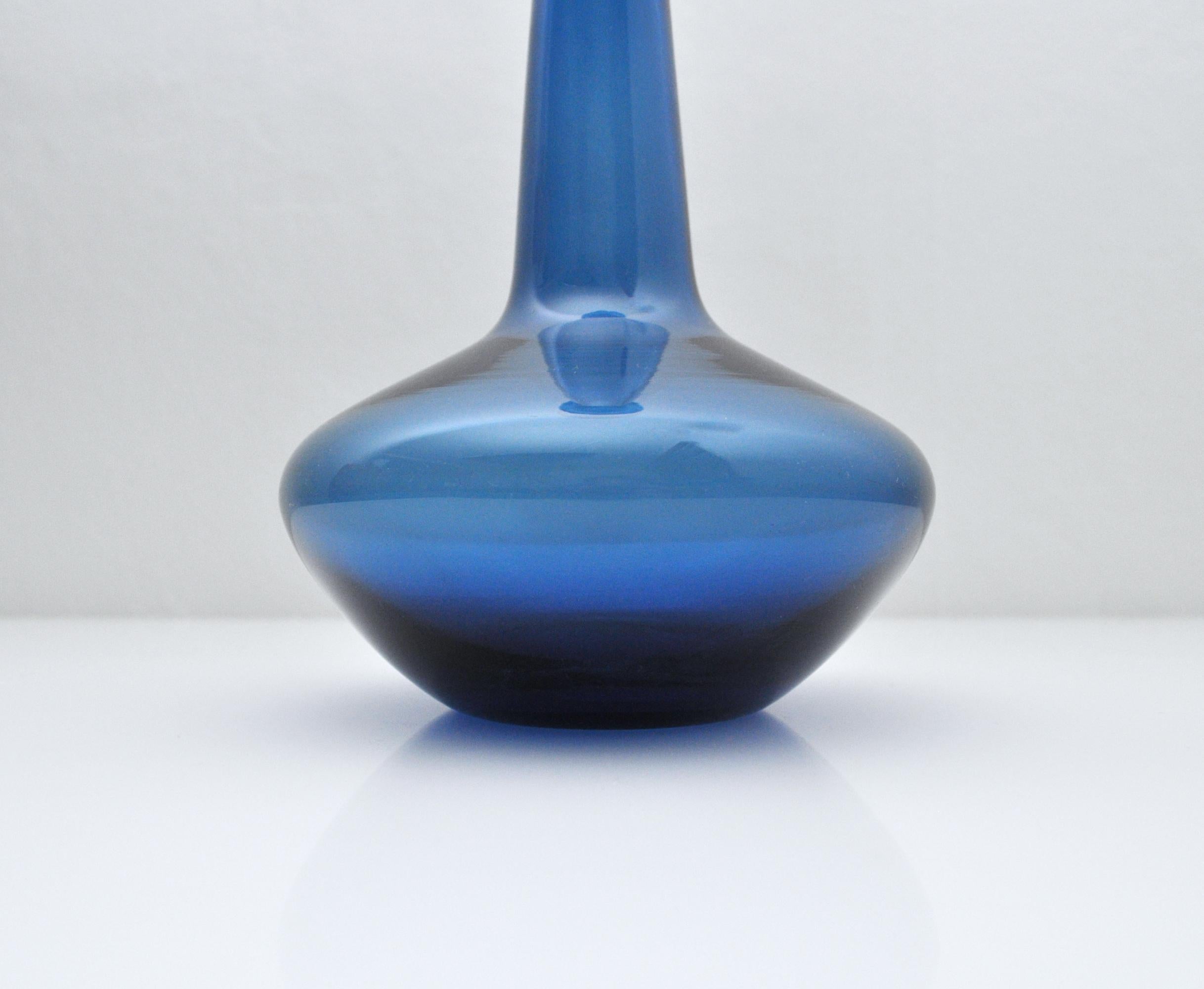 Mid-20th Century Scandinavian Modern Vase, Holmegaard Denmark, 1960s For Sale