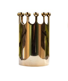 Scandinavian Modern Vase in Brass for Skultuna, Sweden by Pierre Forssell