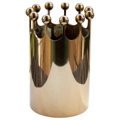 Scandinavian Modern Vase in Brass for Skultuna, Sweden by Pierre Forssell