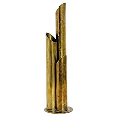 Scandinavian Modern Vase In Brass, Ivar Ålenius Björk for Ystad Metall ca 1940's