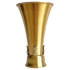 Scandinavian Modern Vase in Brass "Kunga-Vasen" from Ystad Metall, 1940s