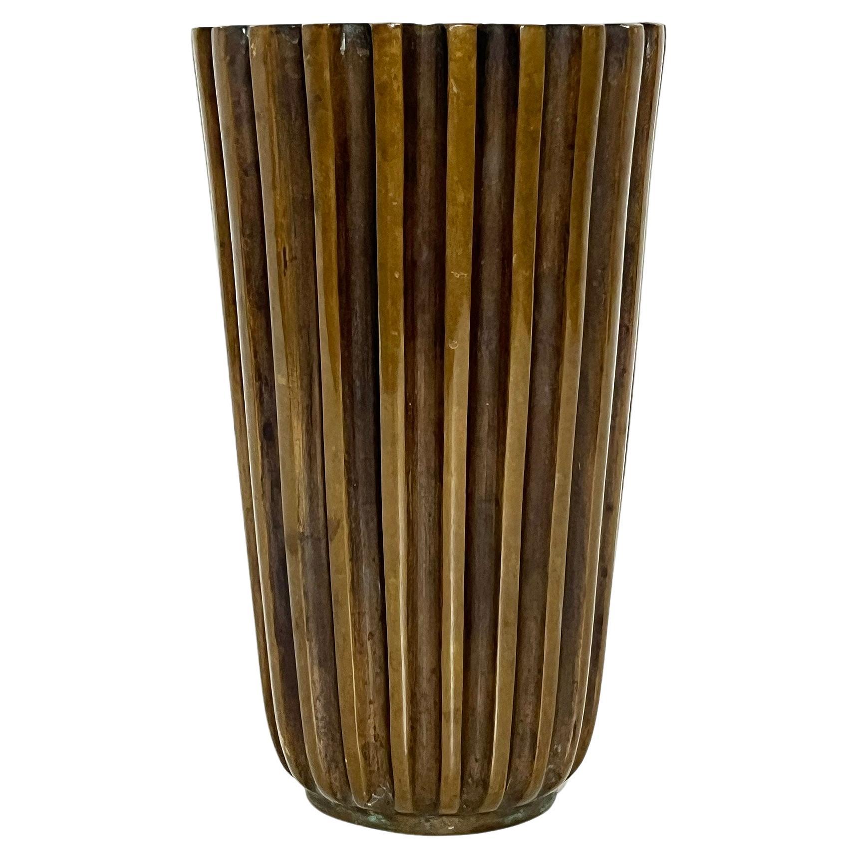 Scandinavian Modern Vase In Bronze, Anonymous, ca 1930-40's