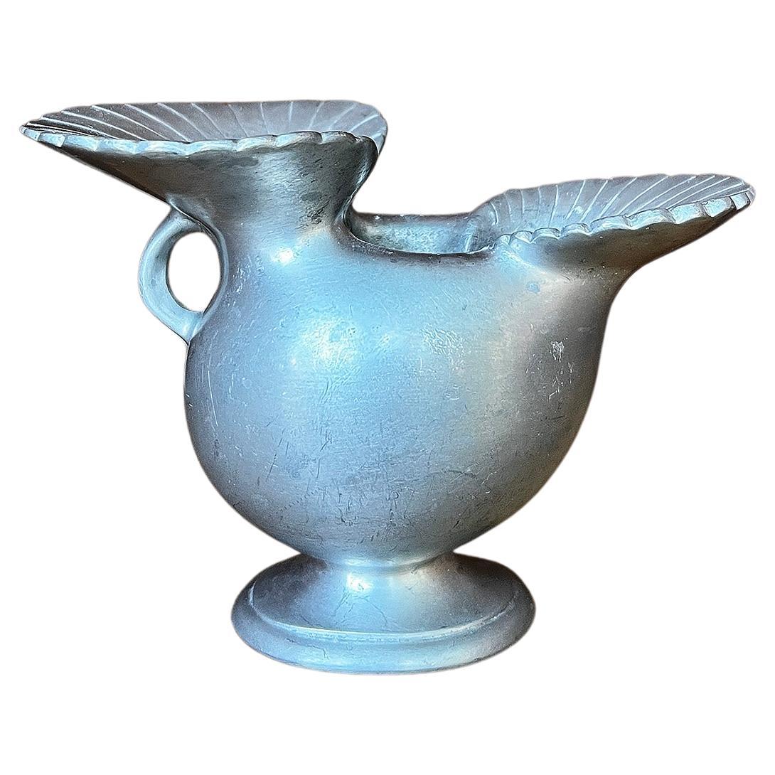 Skandinavische moderne Vase aus Zinn, von Just Andersen, Dänemark, ca. 1930er Jahre
