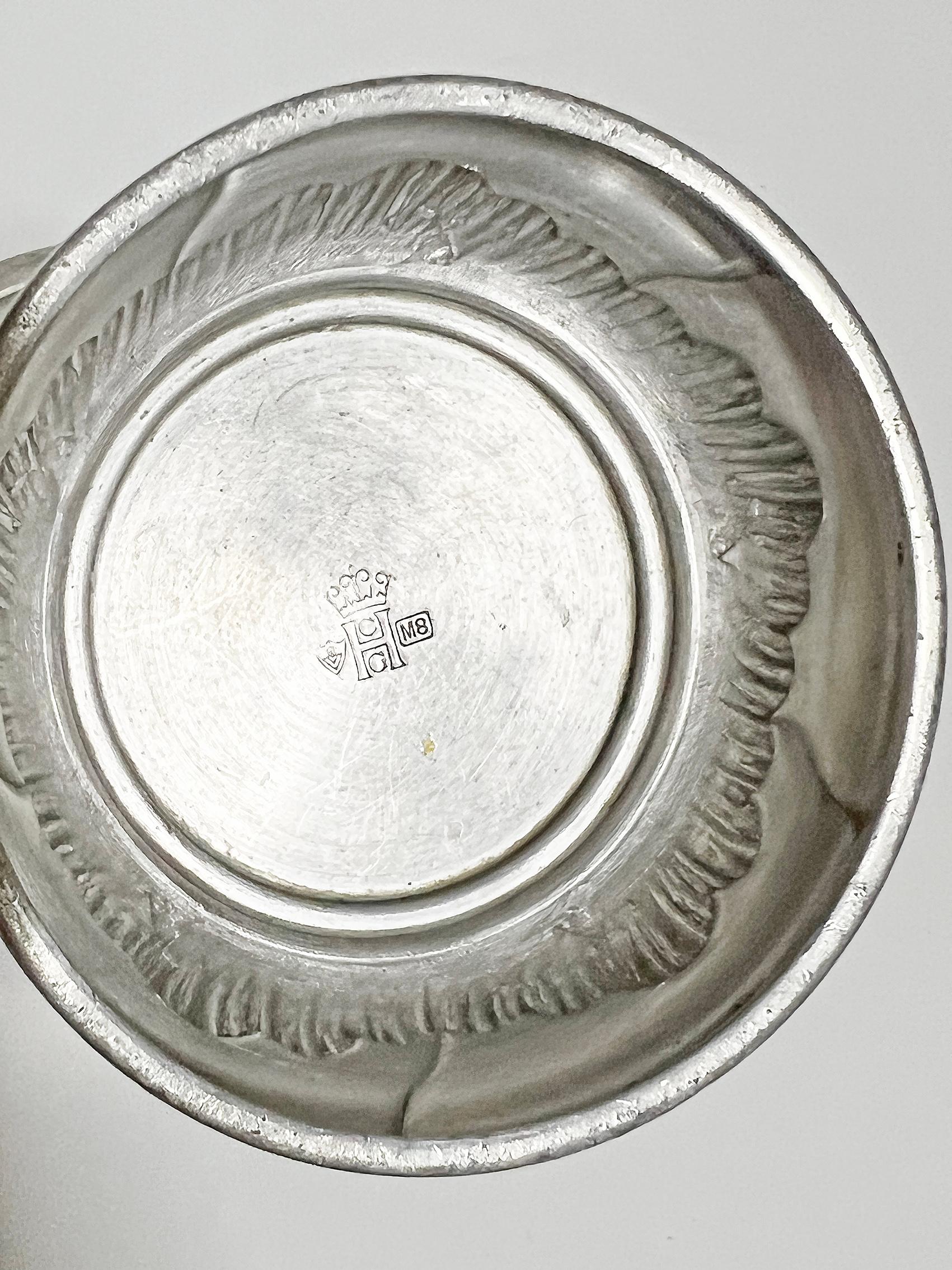Scandinavian Modern Vase In Pewter, CG Hallberg -1938 For Sale 1