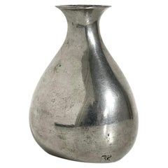 Scandinavian Modern Vase in Pewter, GAB, Sweden ca 1937