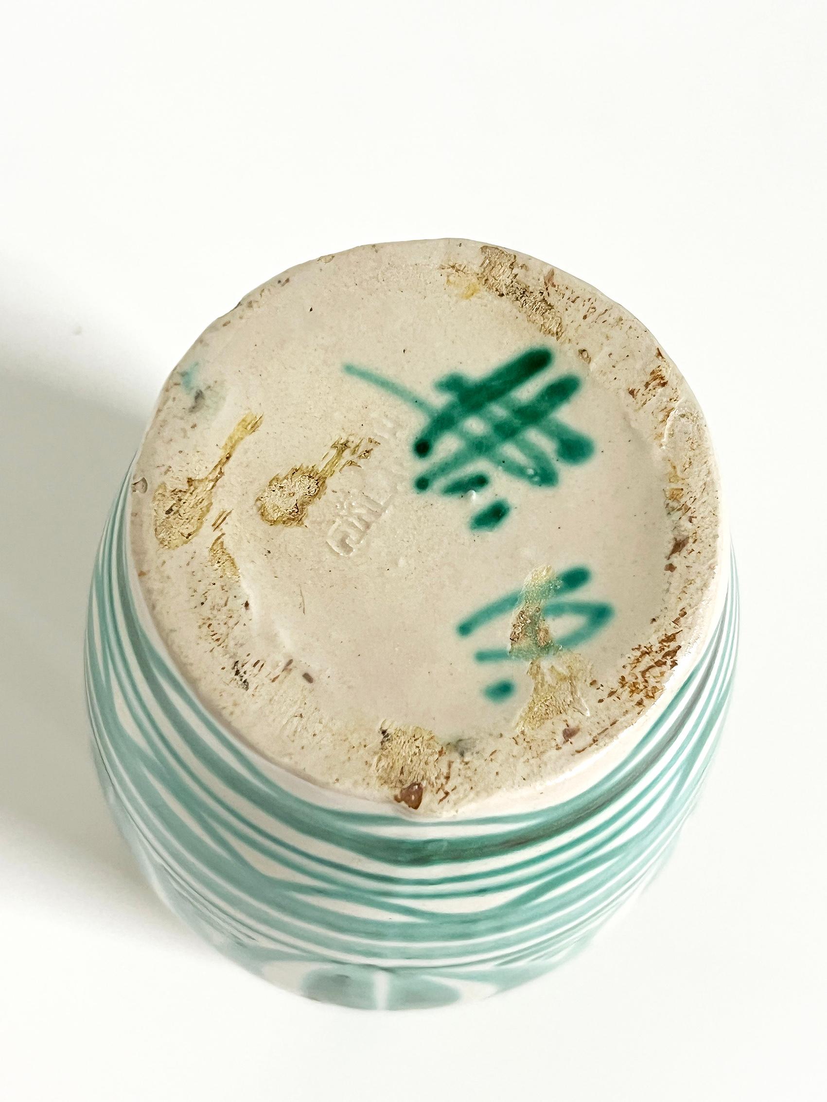 Mid-20th Century Scandinavian Modern Vase, Kupittaan Savi Åbo, Finland ca 1940's For Sale