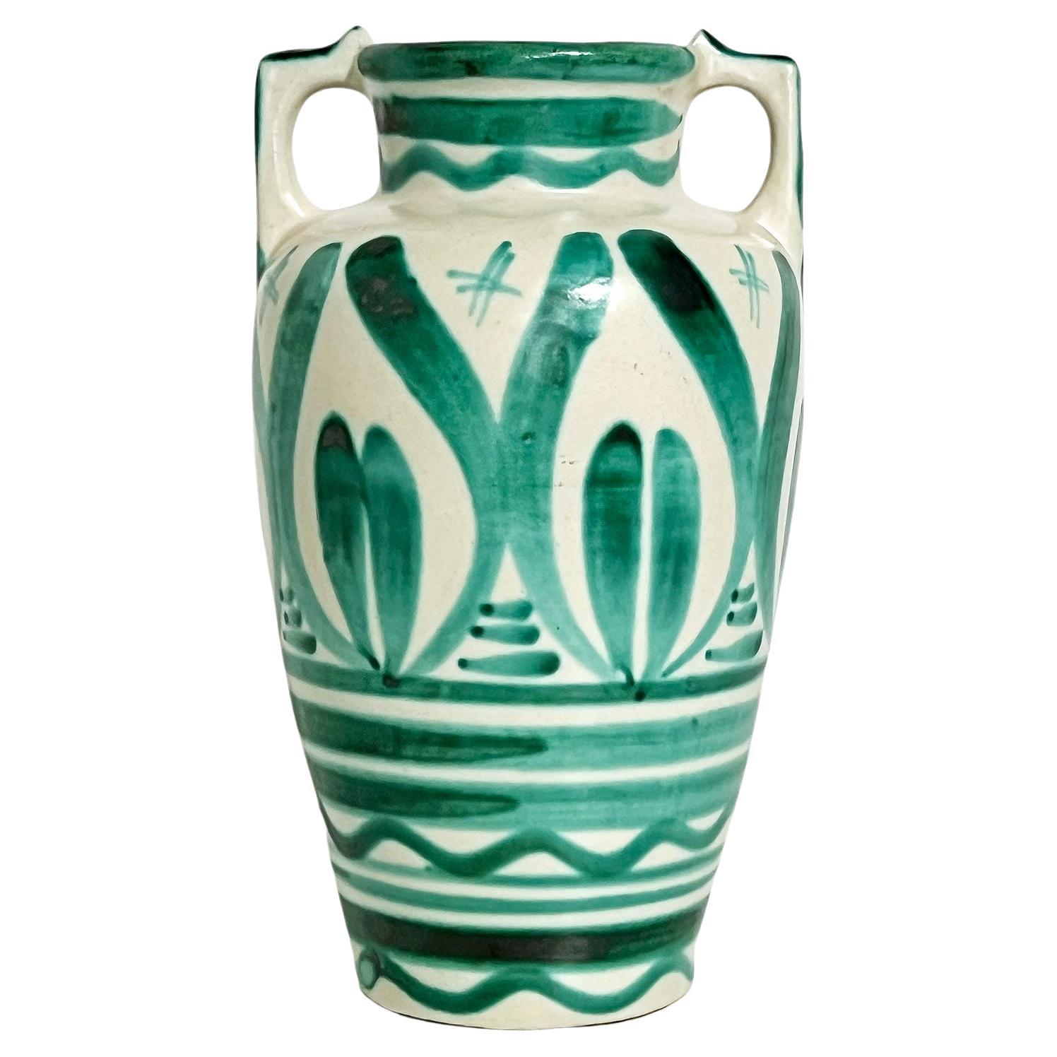 Scandinavian Modern Vase, Kupittaan Savi Åbo, Finland ca 1940's For Sale