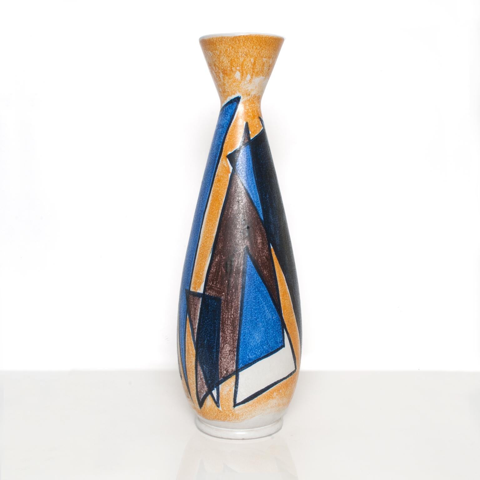 Swedish Scandinavian Modern Vase with Abstract Design by Mette Doller and Ivar Eriksson For Sale