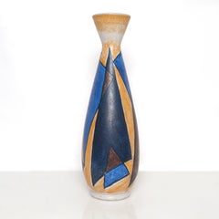 Scandinavian Modern Vase with Abstract Design by Mette Doller and Ivar Eriksson