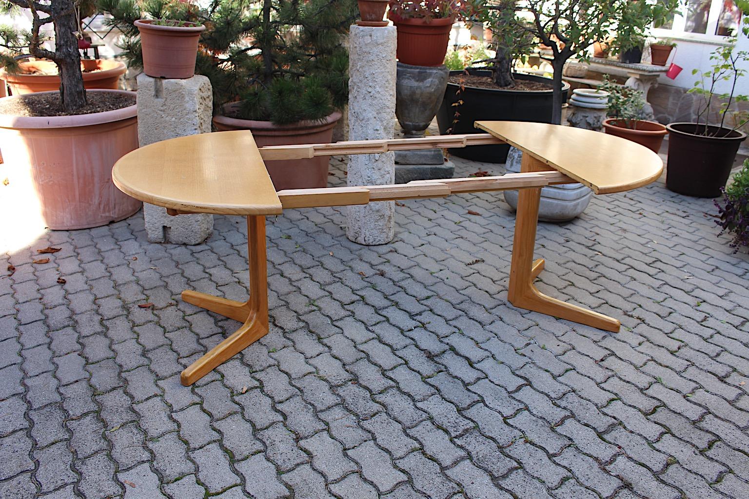 Scandinavian Modern Vintage Ash Dining Table Niels Moeller 1960s Denmark 4