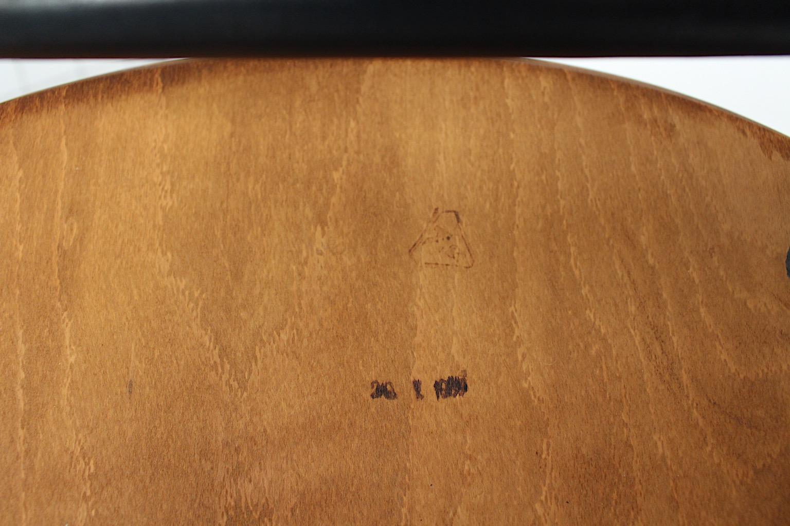 Sedia a dondolo scandinava moderna vintage in teak nero Ilmari Tapiovaara, anni '50 in vendita 10