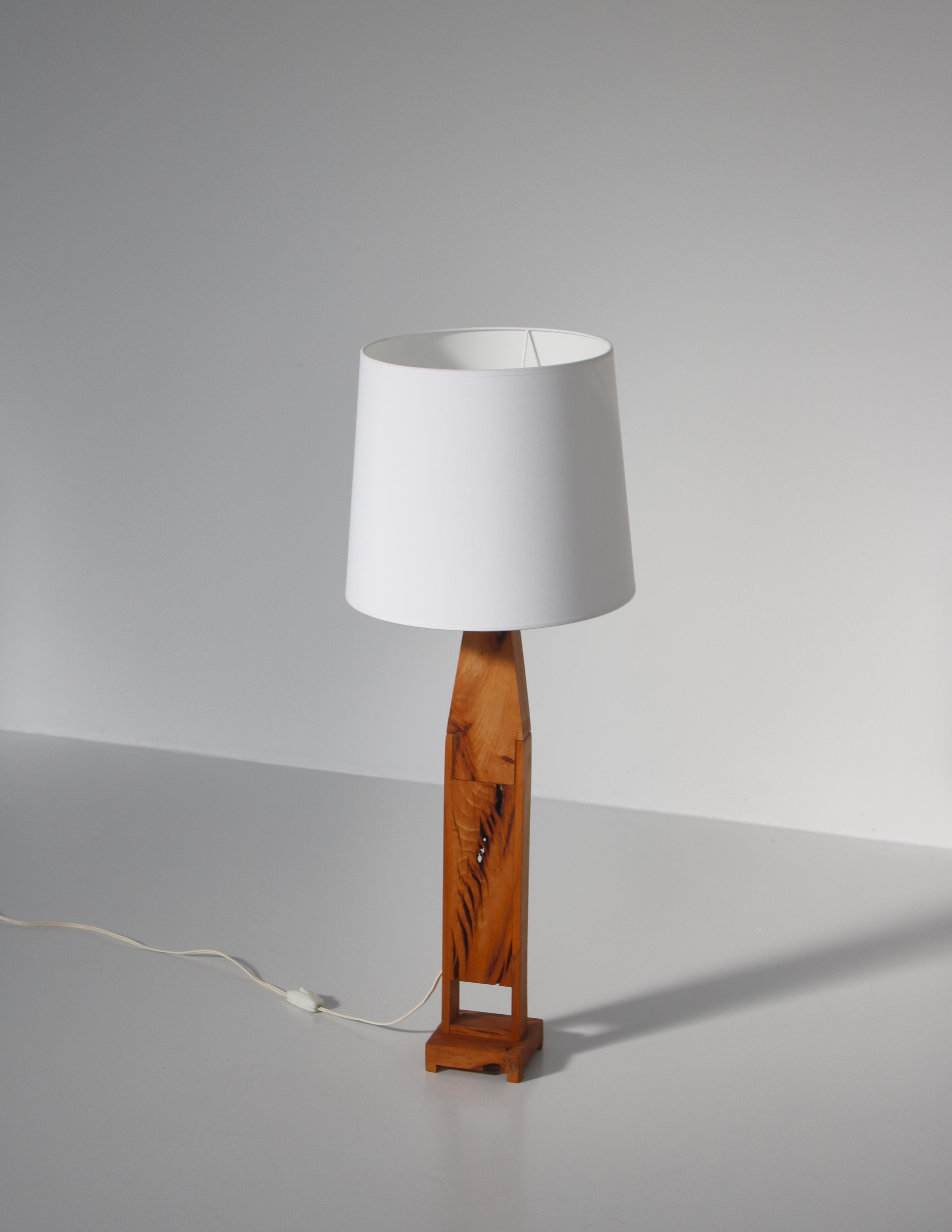 Scandinavian Modern Sculptural Floor Lamp with White Shade, Denmark, 1970s 6