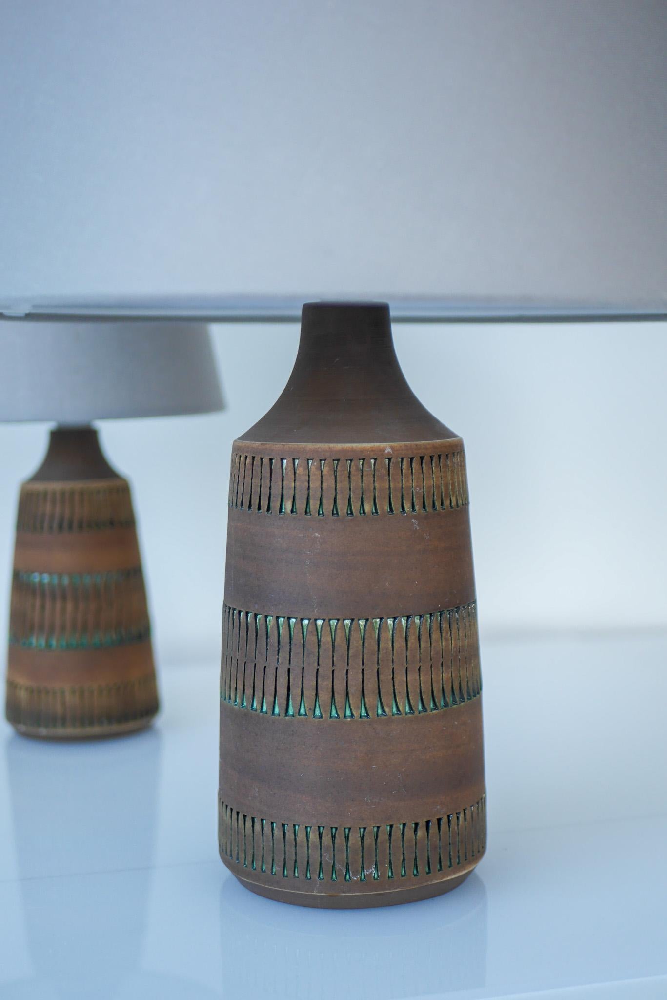Svedese Lampade in ceramica vintage moderna scandinava di Anagrius per Alingsås, Svezia