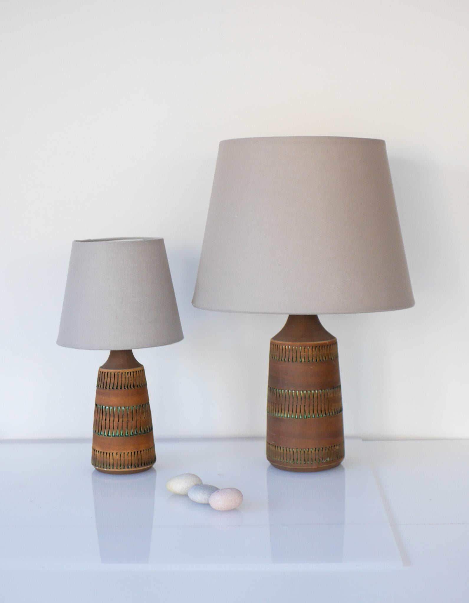 Lampade in ceramica vintage moderna scandinava di Anagrius per Alingsås, Svezia In condizioni buone a Skarpnäck, SE