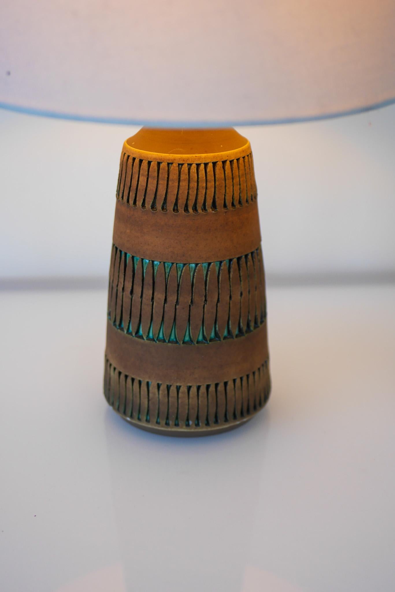 Fine XX secolo Lampade in ceramica vintage moderna scandinava di Anagrius per Alingsås, Svezia