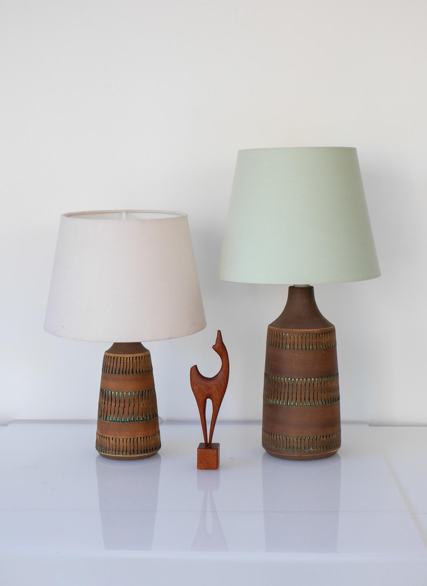 Lampade in ceramica vintage moderna scandinava di Anagrius per Alingsås, Svezia 1