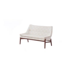 Scandinavian Modern Vintage Slipper Settee by Ib Kofod-Larsen