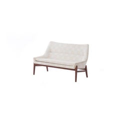 Scandinavian Modern Vintage Slipper Settee by Ib Kofod-Larsen