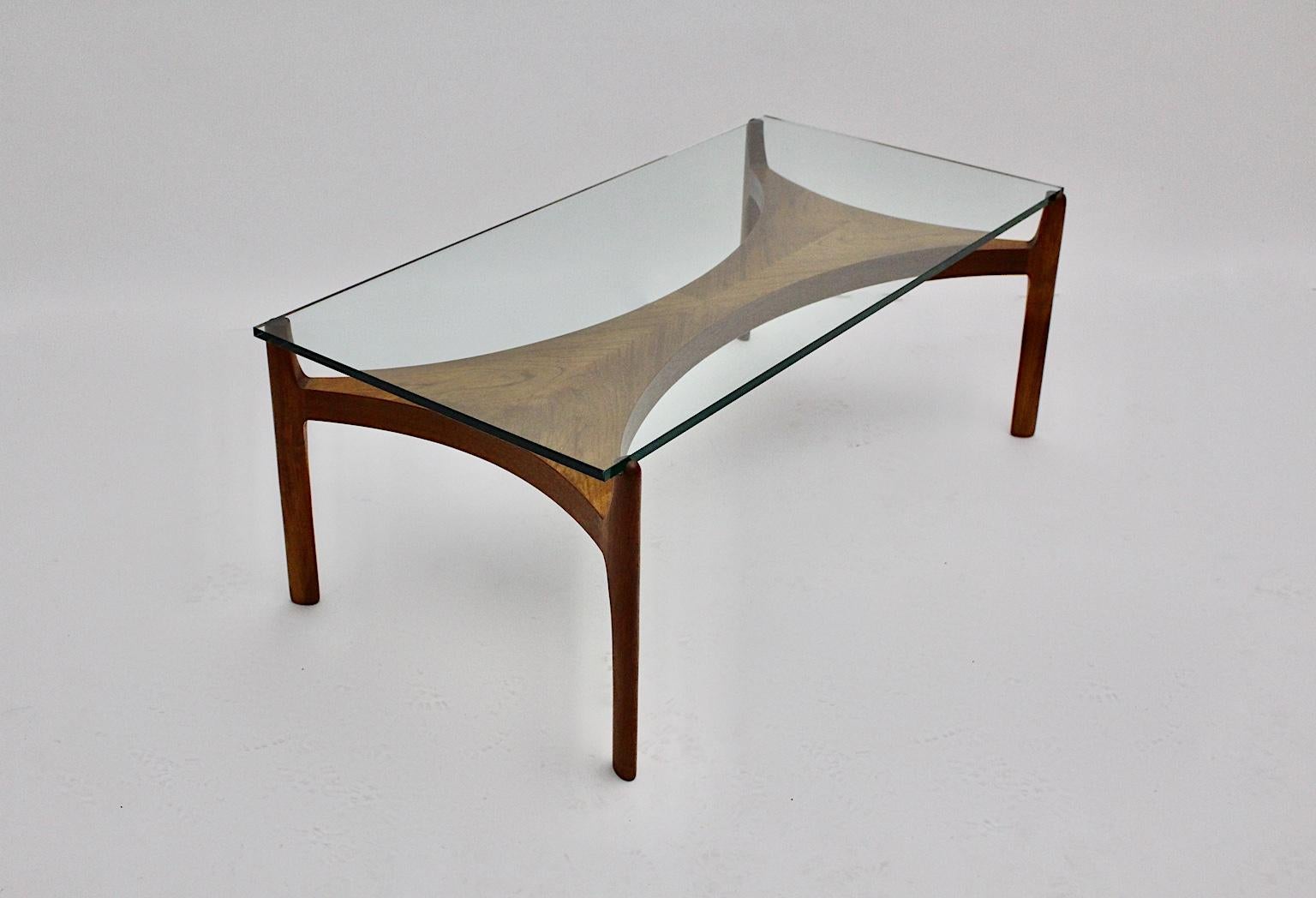 Mid-20th Century Scandinavian Modern Vintage Teak Glass Coffee Table by Sven Ellekaer, 1960s For Sale