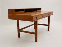 Scandinavian Modern Vintage Teak Writing Desk by Jens Quistgaard, circa 1969