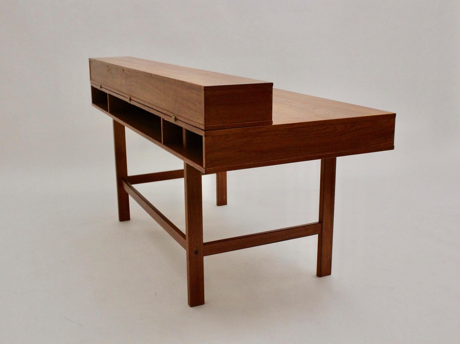 Scandinavian Modern Vintage Teak Writing Desk by Jens Quistgaard, circa 1969 In Good Condition In Vienna, AT