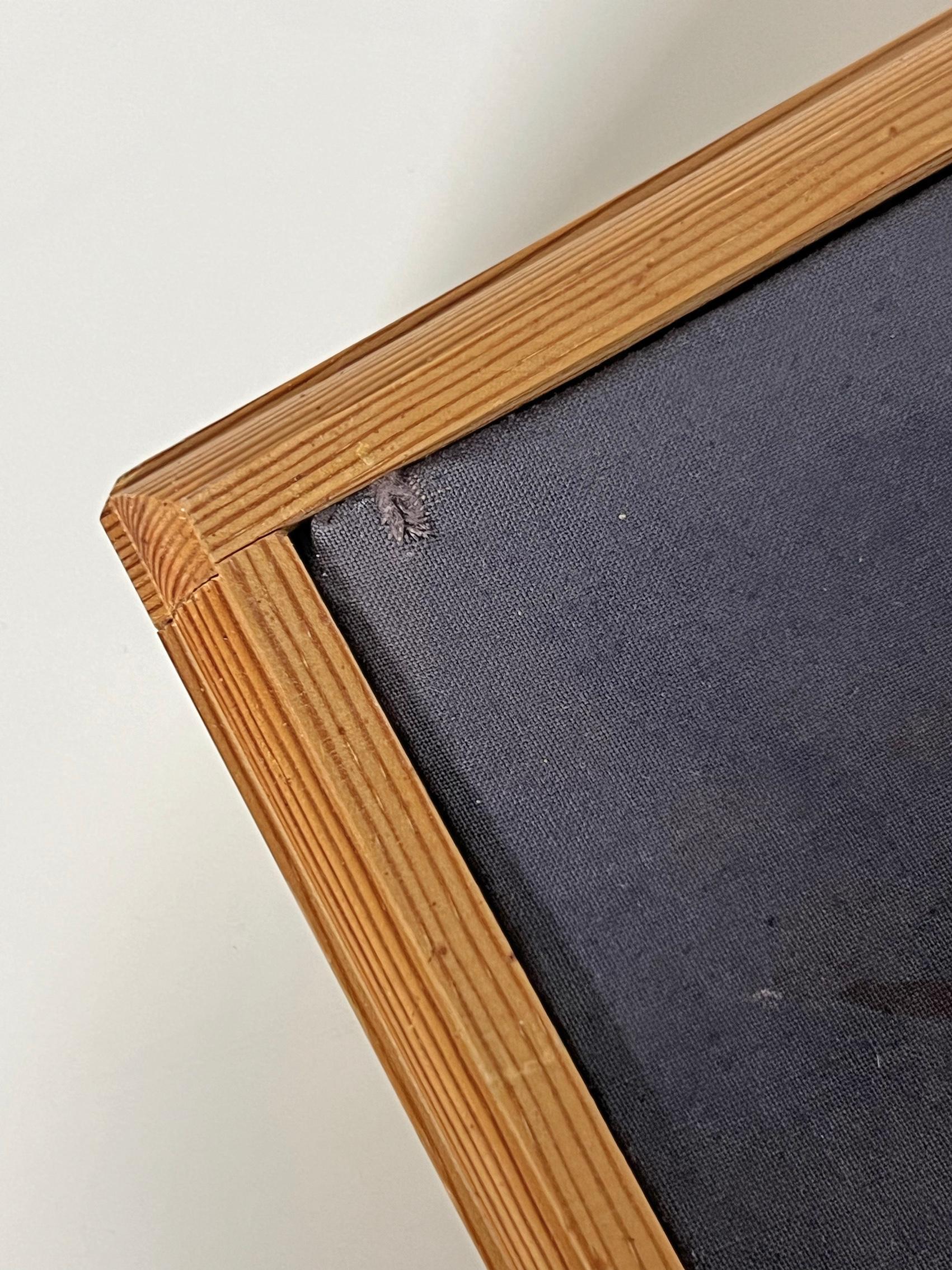 Lampe murale scandinave moderne en pin et textile, Anonymous, Suède, années 1960 en vente 1