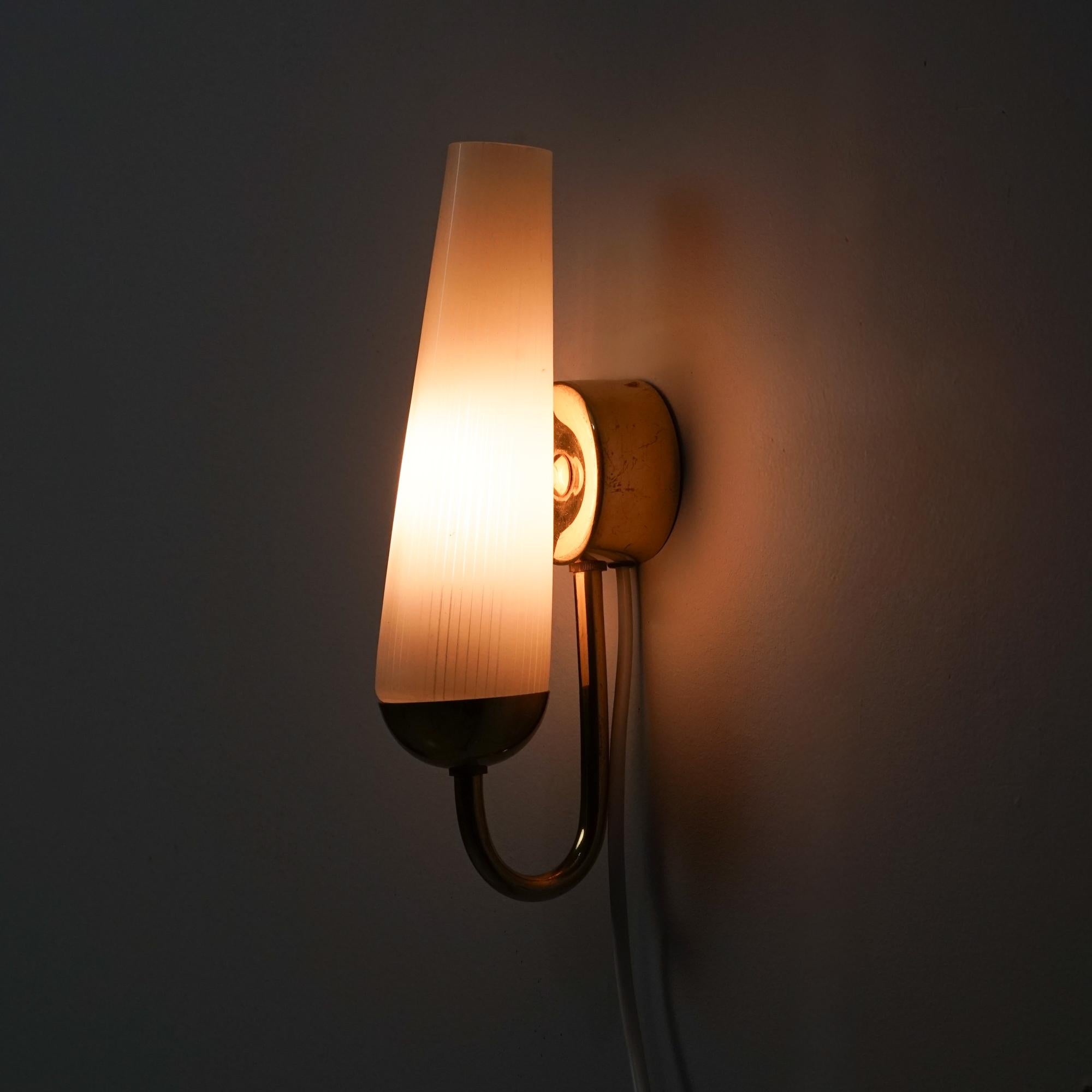 Mid-20th Century Scandinavian Modern Wall Lights, Five Pieces, Finland, 1950s For Sale
