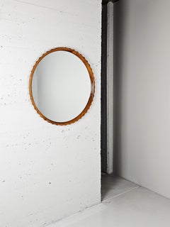 Scandinavian modern wall mirror, anonymous, Sweden, 1940s
