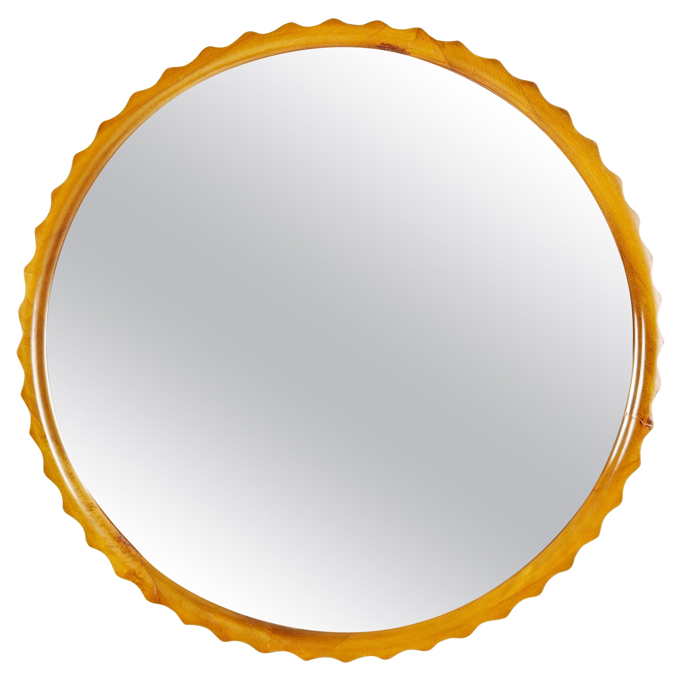 Scandinavian modern wall mirror, anonymous, Sweden, 1940s