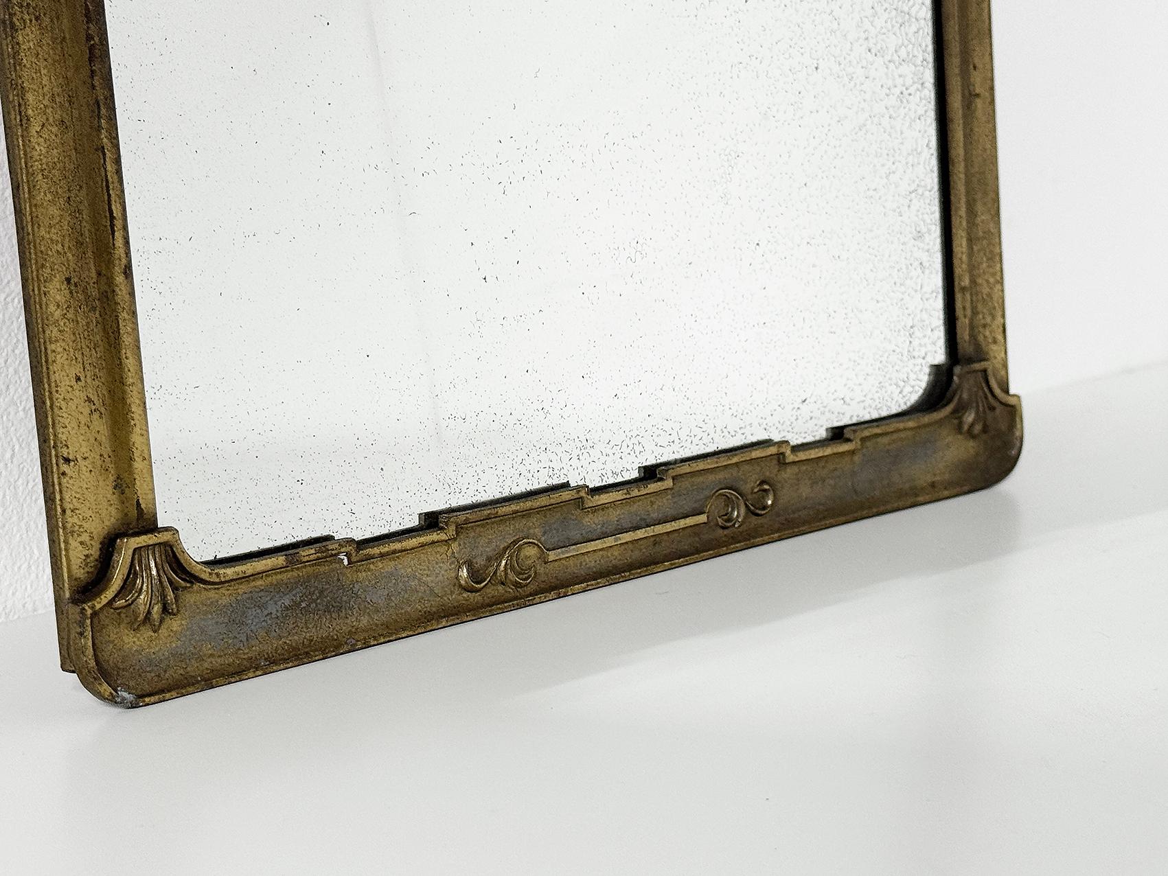 Espejo de pared moderno escandinavo, Stjärnmetall ca 1930s mediados del siglo XX en venta
