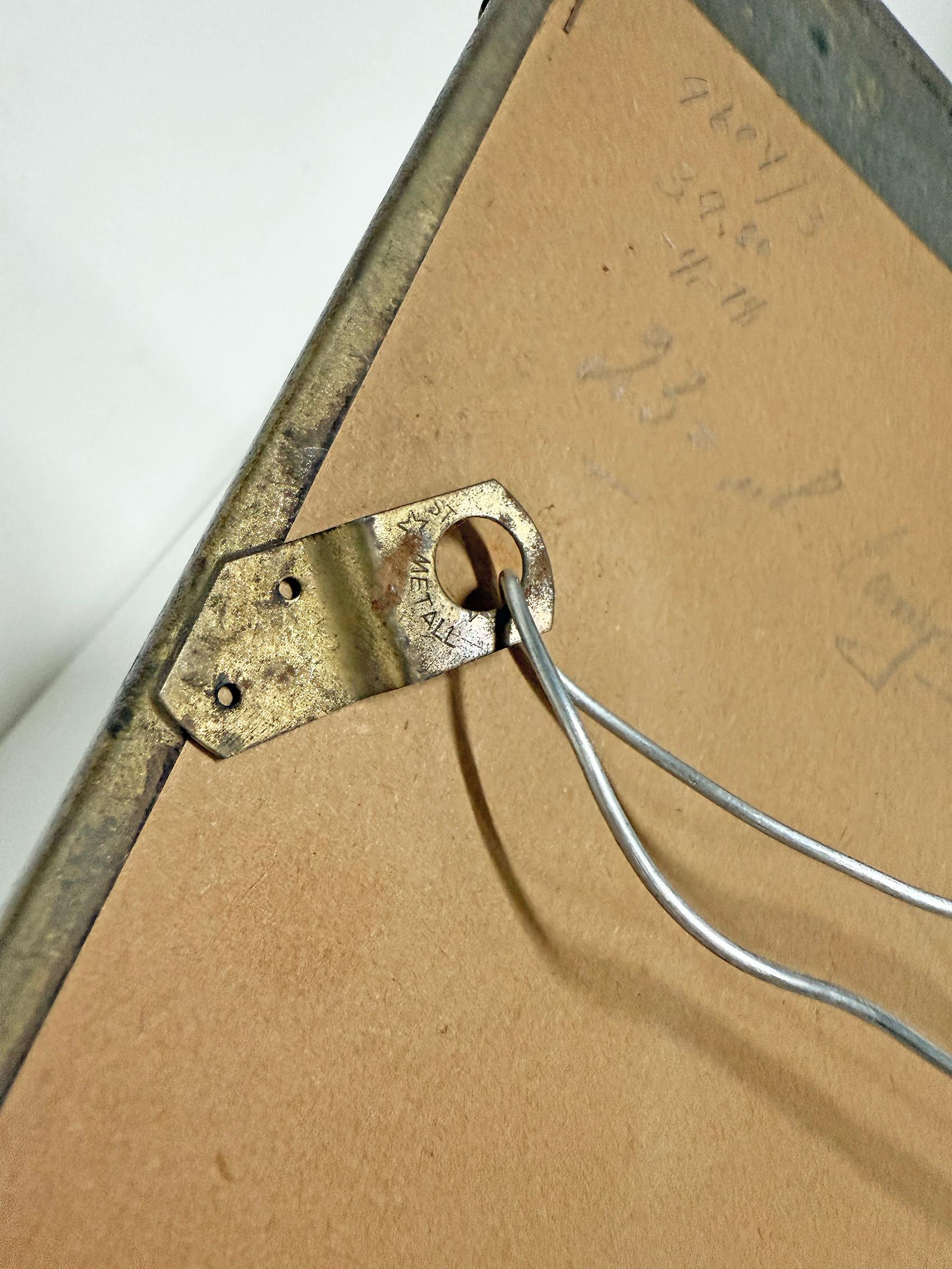 Espejo de pared moderno escandinavo, Stjärnmetall ca 1930s en venta 1