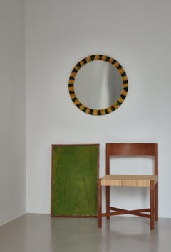 Skandinavischer moderner Wandspiegel mit Keramikfliesen Illums Bolighus, 1960er Jahre