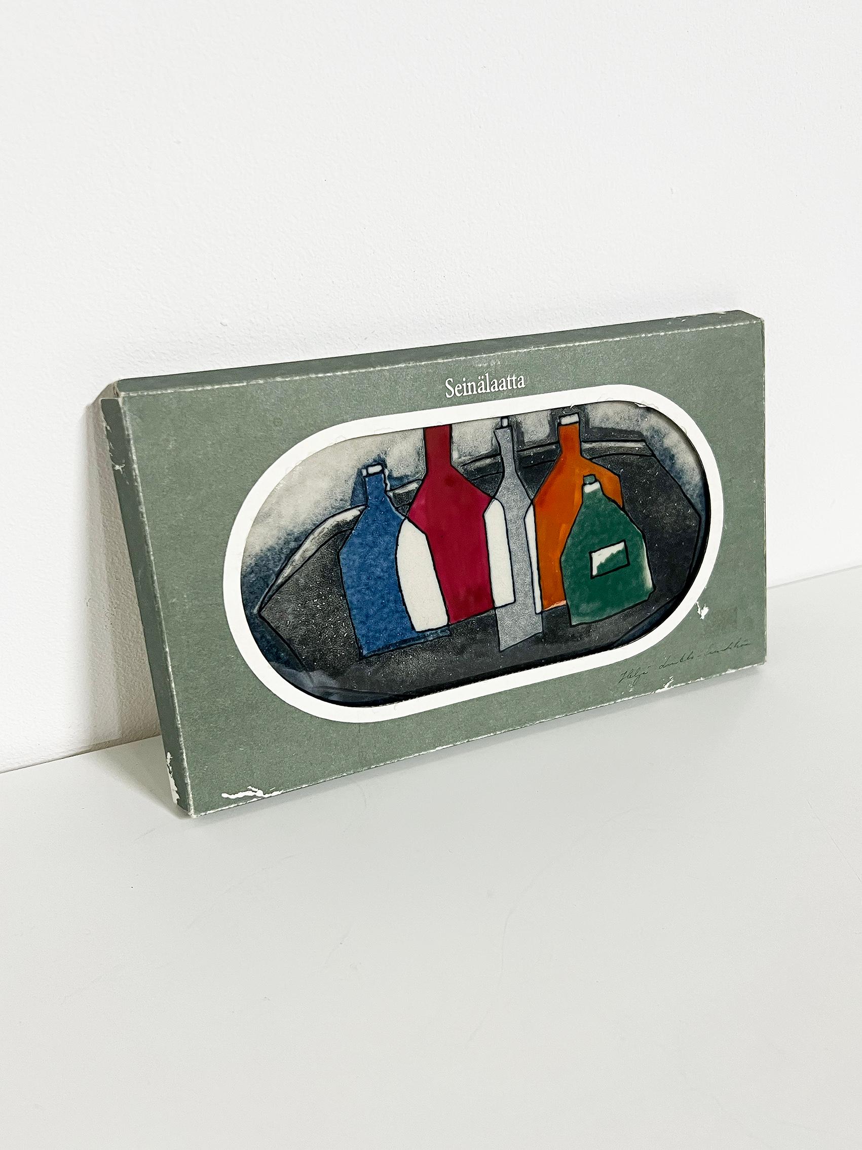 Late 20th Century Scandinavian Modern Wall Plaque by Heljä Liukko-Sundström for Arabia -1988 For Sale