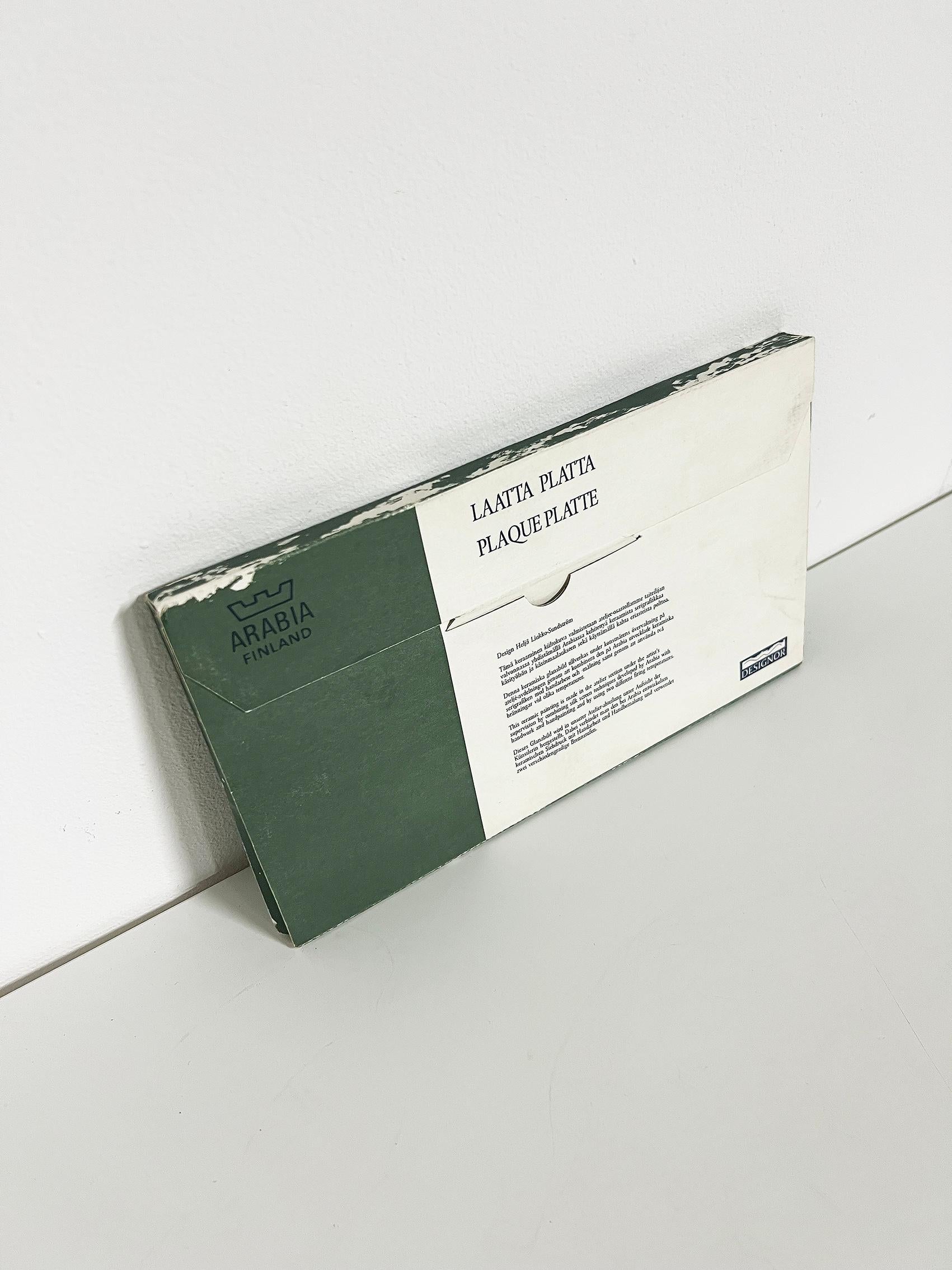 Skandinavische Moderne Wandtafel von Heljä Liukko-Sundström für Arabia -1988 im Angebot 1