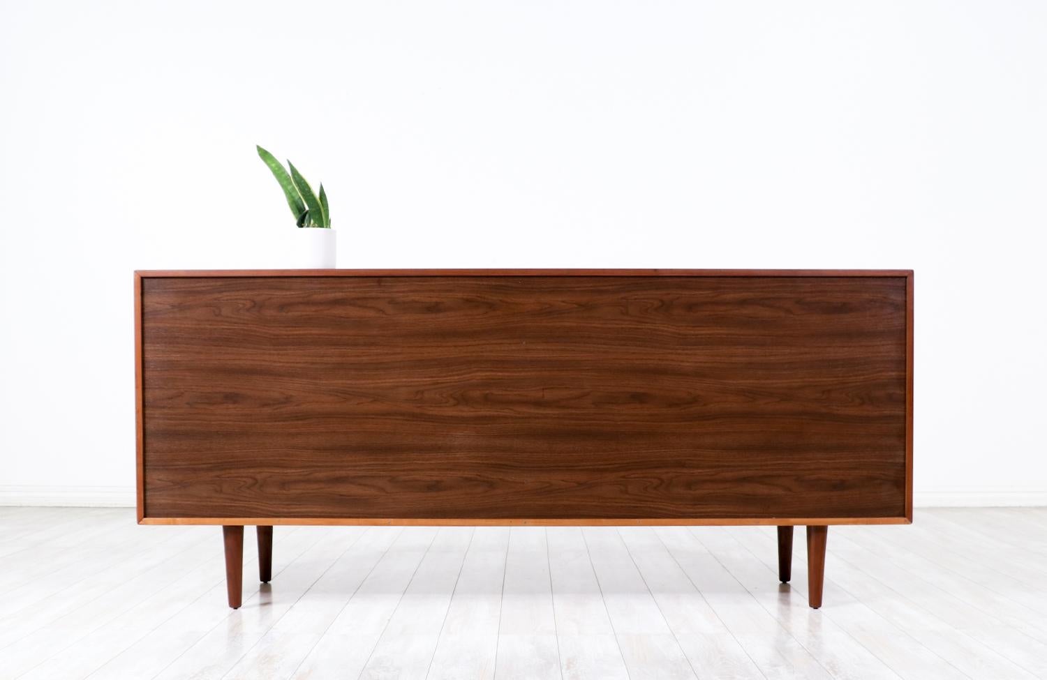 Wood Scandinavian Modern Walnut 8-Drawer Dresser by Westnofa