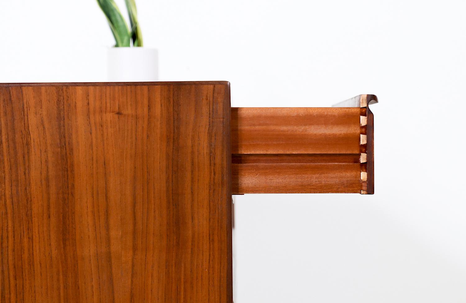 Scandinavian Modern Walnut 8-Drawer Dresser by Westnofa 4
