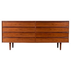 Scandinavian Modern Walnut 8-Drawer Dresser by Westnofa