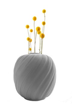 Scandinavian Modern White Matte Glazed Vase by Anna-Lisa Thomson