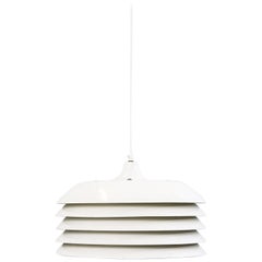 Scandinavian Modern White T 742 Pendant Light by Hans-Agne Jakobsson, 1960s