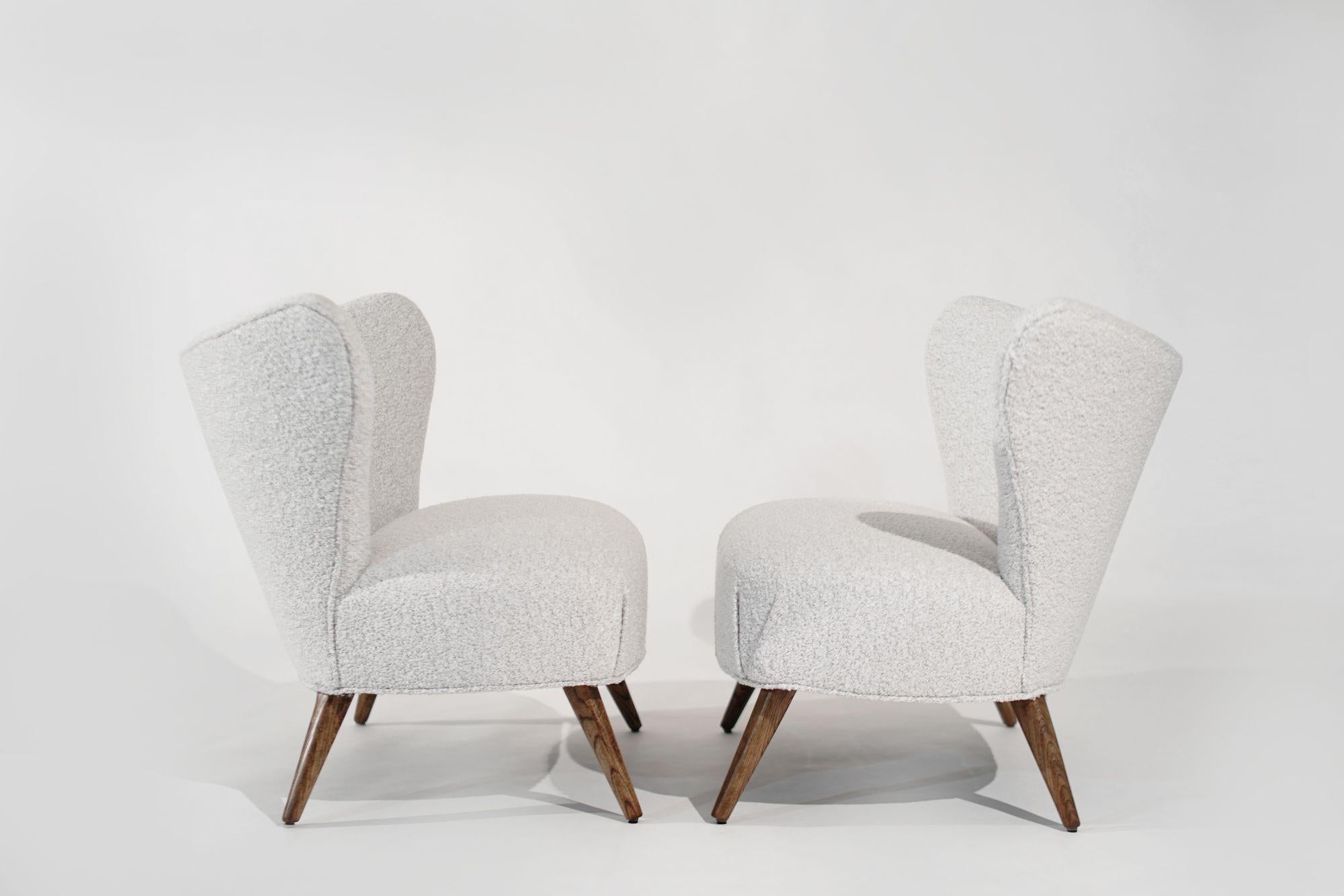 20th Century Scandinavian Modern Wingback Lounges, Denmark, C. 1950s For Sale