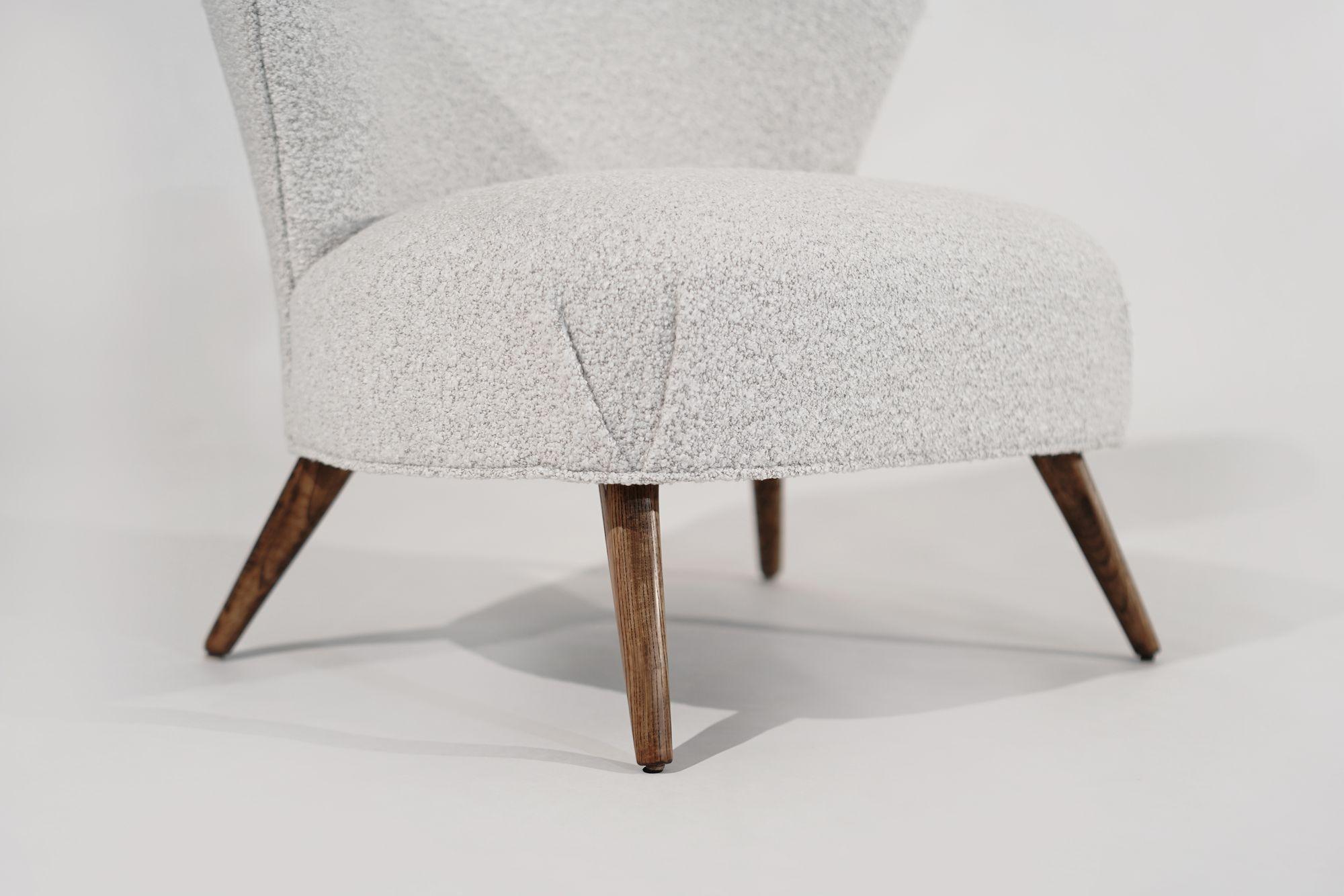 Scandinavian Modern Wingback Lounges, Denmark, C. 1950s For Sale 3